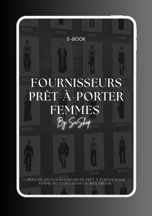 Ebook Fournisseurs Prêt-à-porter Femme - Plus de 200 contacts pour lancer votre business